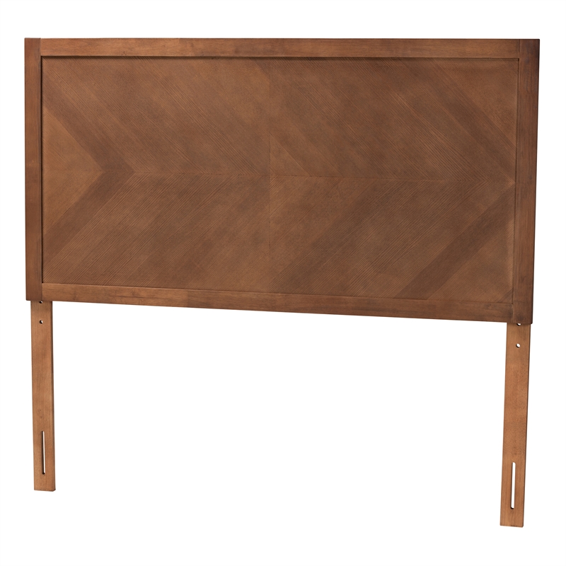 Baxton Studio Terrian Ash Walnut Finished Wood Queen Size Headboard