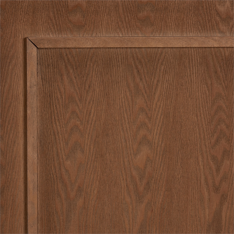 Baxton Studio Giordano Ash Walnut Finished Wood Full Size Headboard