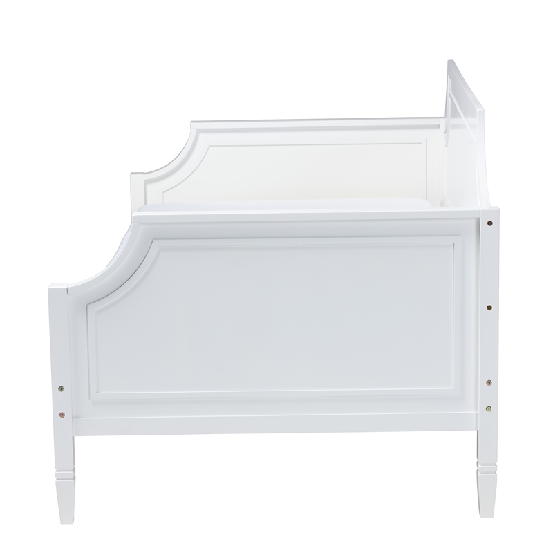 Baxton Studio Mariana White Finished Wood Full Size Daybed