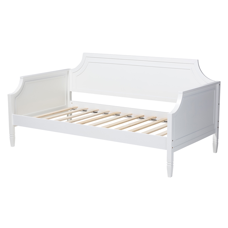 Baxton Studio Mariana White Finished Wood Full Size Daybed
