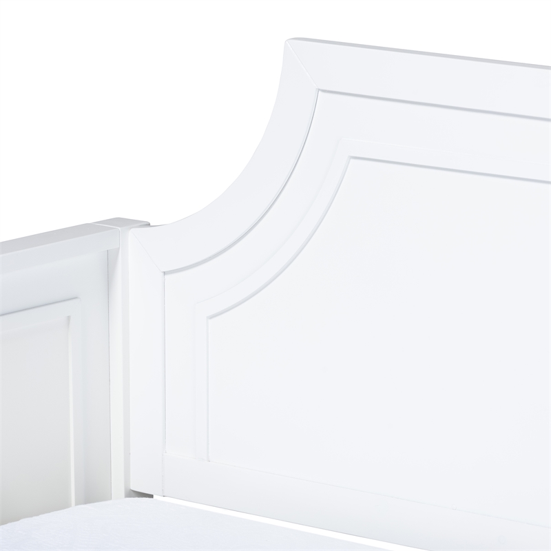 Baxton Studio Mariana White Finished Wood Full Size Daybed