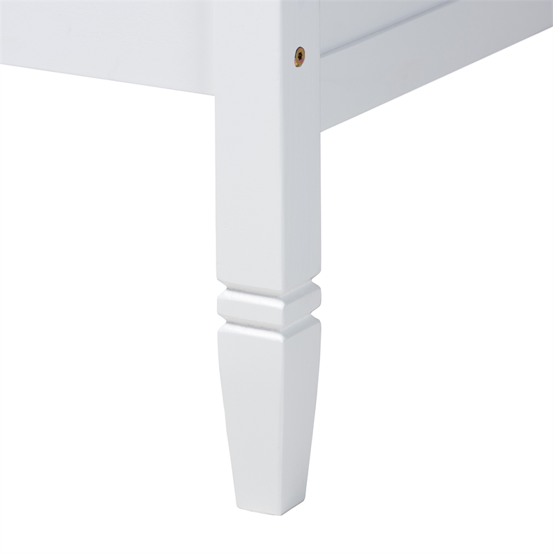 Baxton Studio Mariana White Finished Wood Full Size Daybed