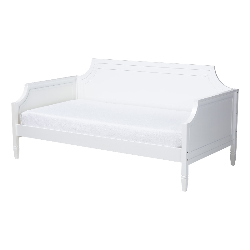 Baxton Studio Mariana White Finished Wood Full Size Daybed