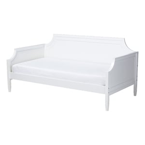 Baxton Studio Mariana White Finished Wood Full Size Daybed