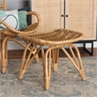 Baxton Studio Earvin Modern Bohemian Natural Brown Rattan Footstool