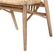 Baxton Studio Kobe Natural Brown Finished Wood and Rattan Dining Chair