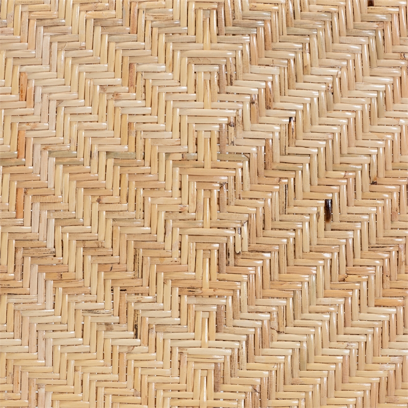 Baxton Studio Kobe Natural Brown Finished Wood and Rattan Dining Chair