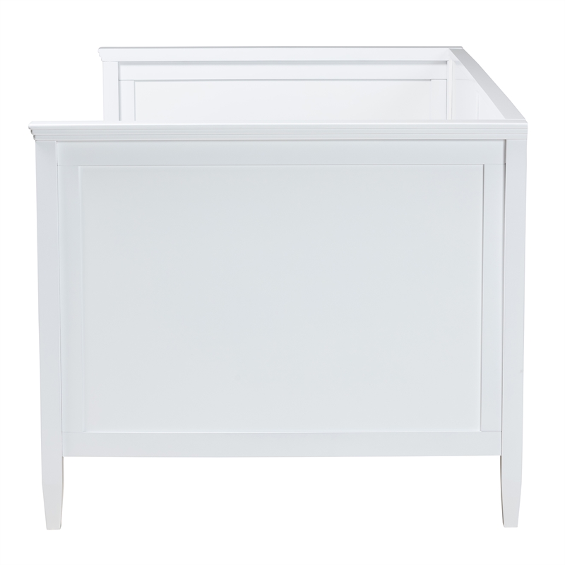 Baxton Studio Viva Classic and Traditional White Finished Wood Twin Size Daybed