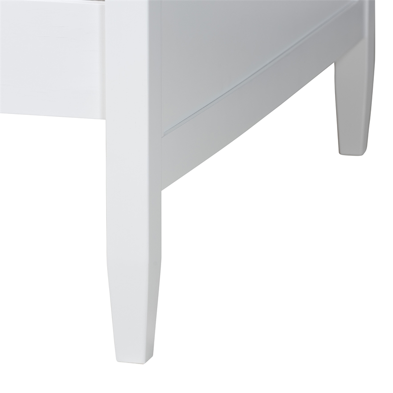 Baxton Studio Viva Classic and Traditional White Finished Wood Twin Size Daybed