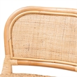 Baxton Studio Adrena Modern Bohemian Natural Brown Rattan Bar Stool