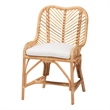 Baxton Studio Arween Modern Bohemian Natural Brown Rattan Dining Chair