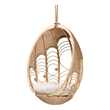 Baxton Studio Umika Modern Bohemian Natural Brown Rattan Hanging Chair