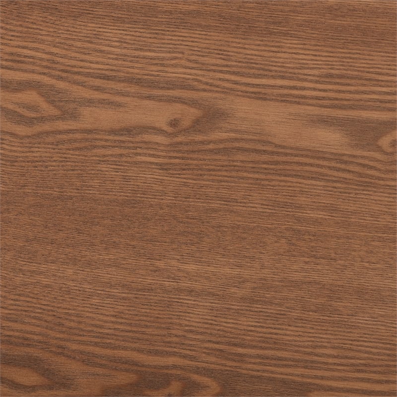 Baxton Studio Macayle Ash Walnut Finished Wood King Size Platform Bed