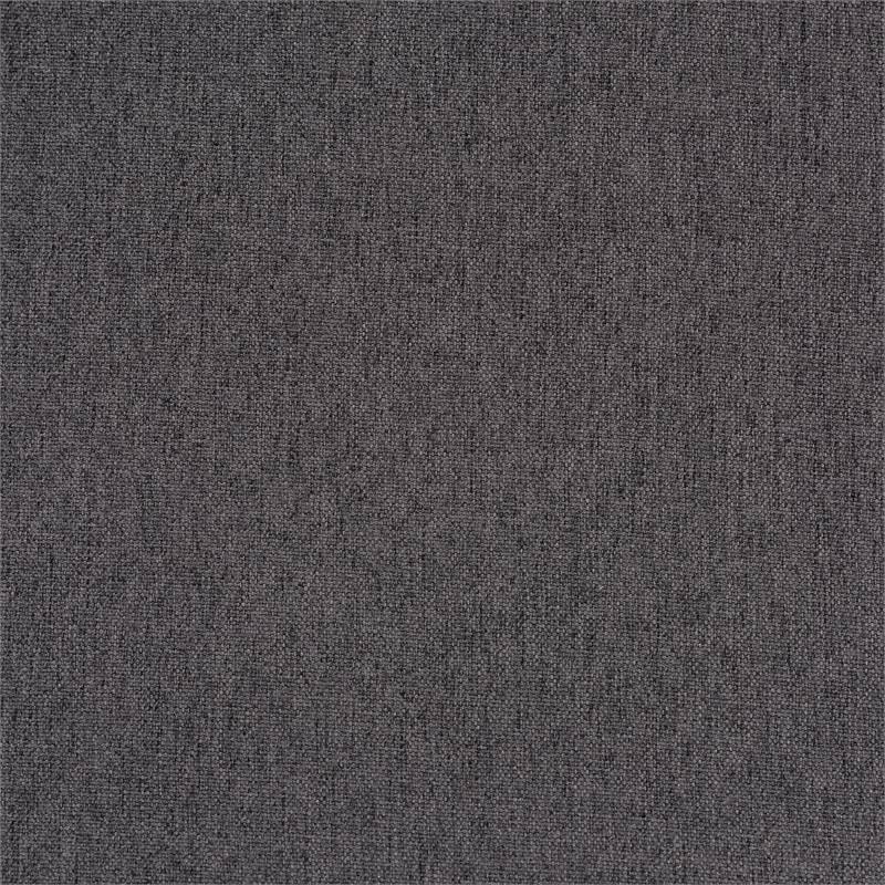 Baxton Studio Hanson Dark Gray Fabric and Walnut Brown Finished Wood Ottoman