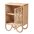 Baxton Studio Acelin Modern Bohemian Natural Brown Rattan Nightstand