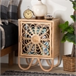 Baxton Studio Acelin Modern Bohemian Natural Brown Rattan Nightstand