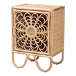 Baxton Studio Acelin Modern Bohemian Natural Brown Rattan Nightstand
