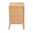 Baxton Studio Danna Modern Bohemian Natural Brown Rattan Nightstand
