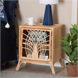 Baxton Studio Danna Modern Bohemian Natural Brown Rattan Nightstand