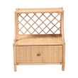 Baxton Studio Lalo Modern Bohemian Natural Brown Rattan 1-Drawer Nightstand