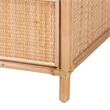 Baxton Studio Lalo Modern Bohemian Natural Brown Rattan 1-Drawer Nightstand