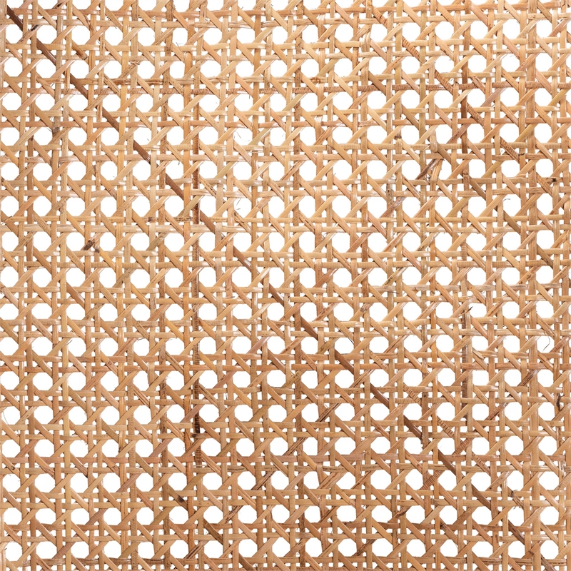 Baxton Studio Palesa Two-Tone Black and Brown Rattan Dining Chair