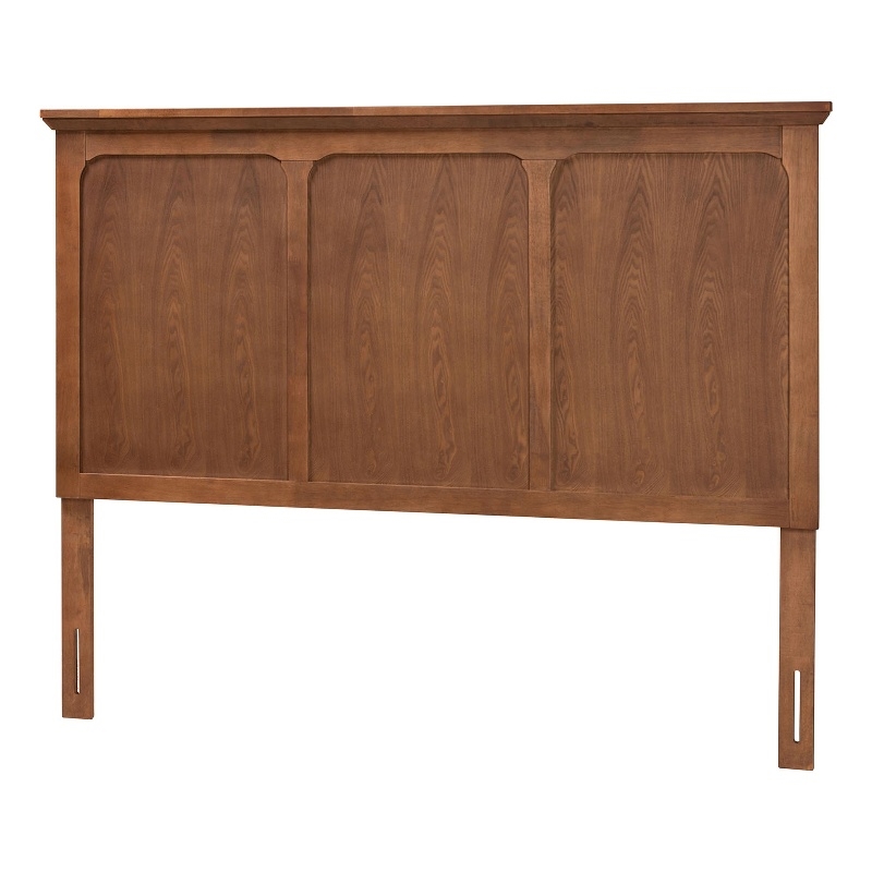Baxton Studio Alarice Ash Walnut Finished Wood Queen Size Headboard
