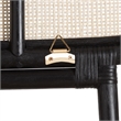 Baxton Studio Reegan Two-Tone Black and Brown Rattan Queen Standalone Headboard