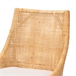 Baxton Studio Bella Modern Bohemian Natural Brown Rattan Dining Chair
