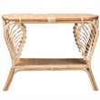 Baxton Studio Bastet Modern Bohemian Natural Brown Rattan 2-Tier Console Table