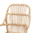 Baxton Studio Sumatera Modern Bohemian Natural Brown Rattan Dining Chair