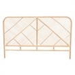 Baxton Studio Walid Natural Brown Rattan Queen Size Standalone Headboard
