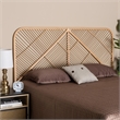 Baxton Studio Walid Natural Brown Rattan Queen Size Standalone Headboard