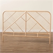 Baxton Studio Walid Natural Brown Rattan Queen Size Standalone Headboard