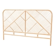 Baxton Studio Walid Natural Brown Rattan Queen Size Standalone Headboard