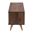 Baxton Studio Graceland Transitional Walnut Brown Finished Wood 2-Door TV Stand