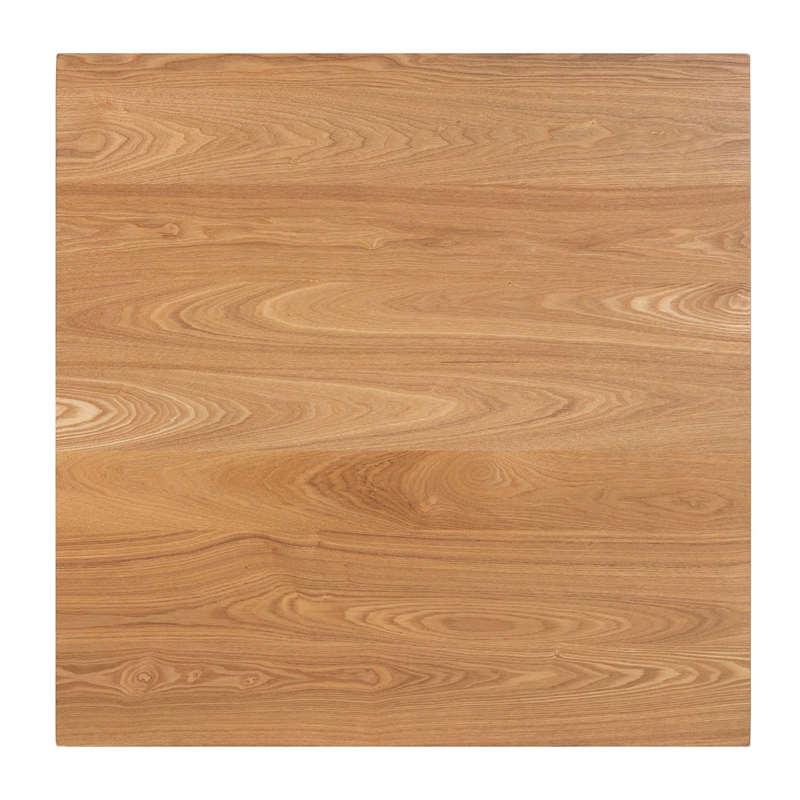 Baxton Studio Leena Natural Oak Finished Wood Counter Height Pub Table