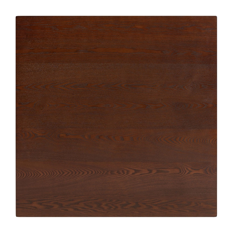 Baxton Studio Leena Walnut Brown Finished Wood Counter Height Pub Table