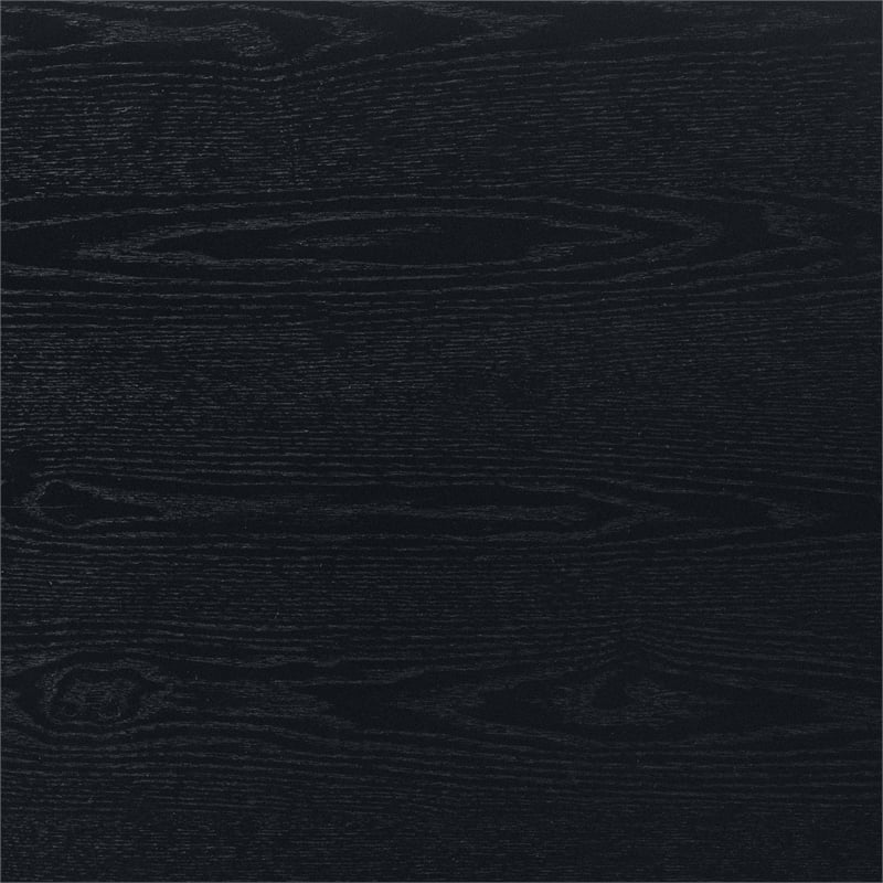Baxton Studio Sherwin Mid-Century Modern Black Finished Wood Dining Table