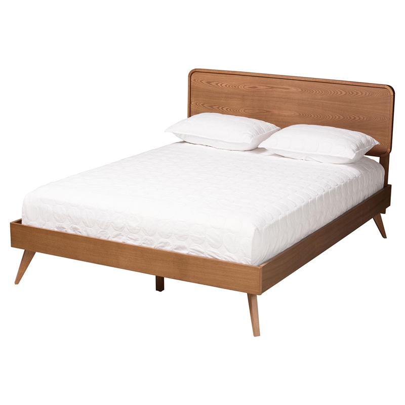 Baxton Studio Demeter Walnut Brown Finished Wood Queen Size 3-Piece Bedroom Set