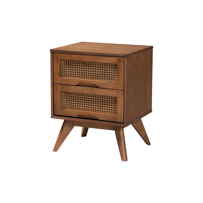 Baxton Studio Demeter Walnut Brown Finished Wood King Size 3-Piece Bedroom Set