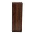 Baxton Studio Jenibelle 5-Drawer Wood Chest with Rounded Corners in Brown