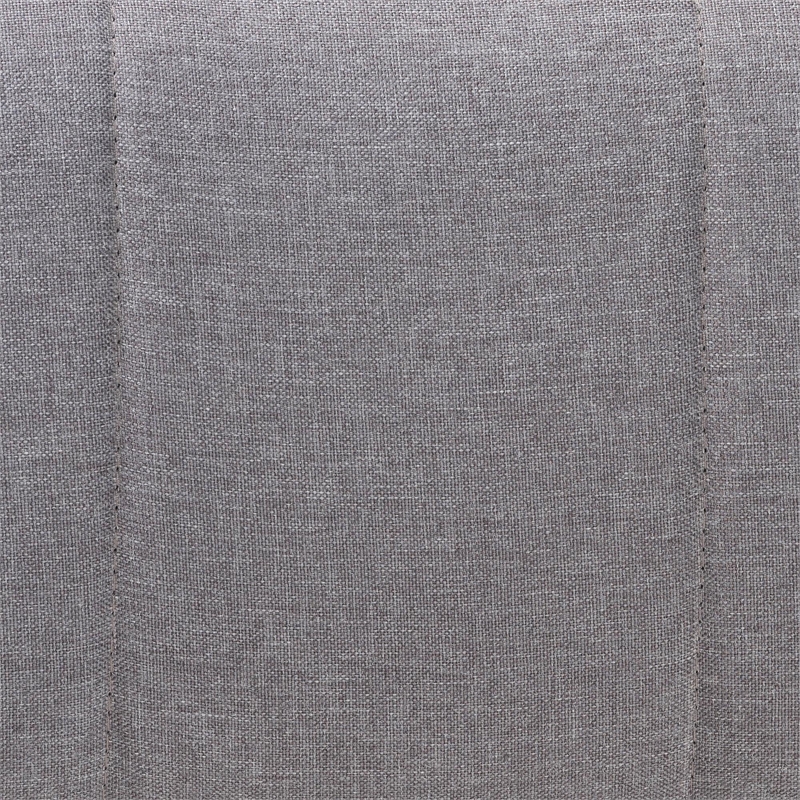 Baxton Studio Lanoma Slate Gray Fabric Upholstered Convertible Sleeper Sofa