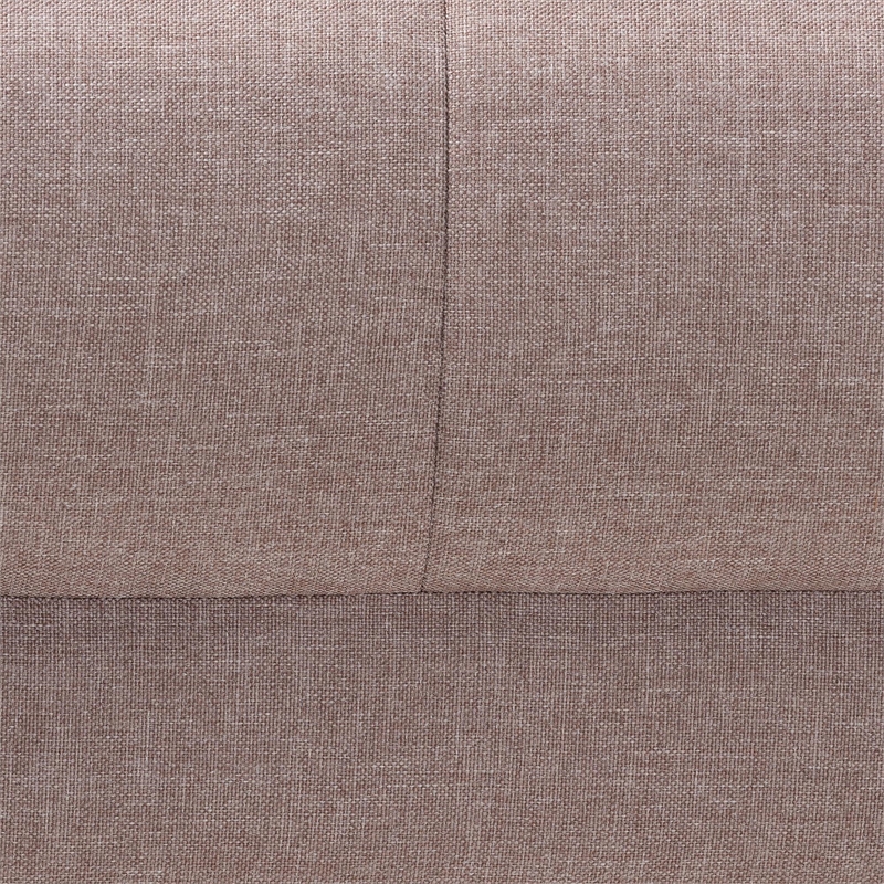 Baxton Studio Claire Clay Fabric Upholstered Convertible Sleeper Sofa