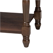 Baxton Studio Roden Transitional Dark Brown Nightstand with Rattan