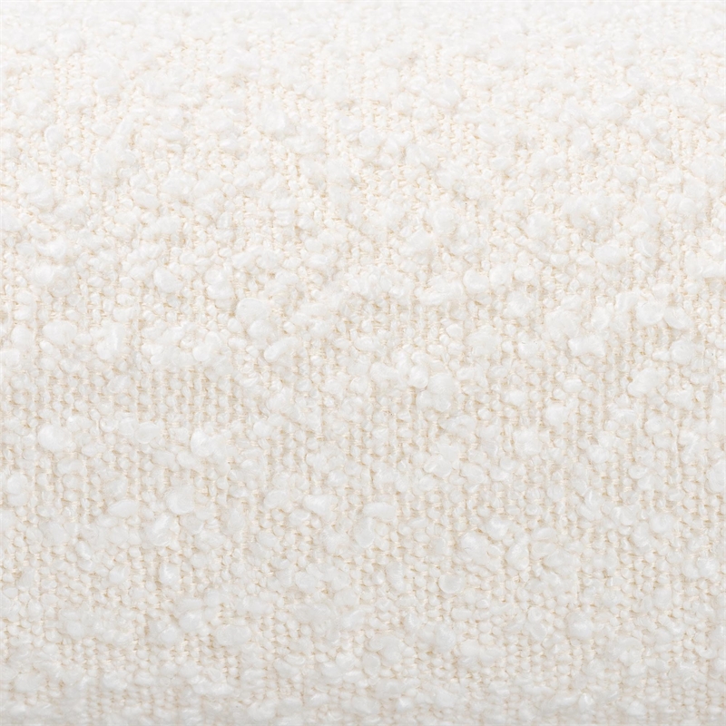 Baxton Studio Ralayna Modern Luxe Ivory Boucle Fabric Queen Size Bed