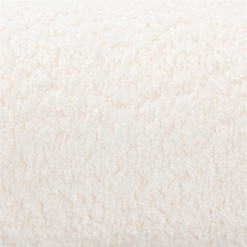 Baxton Studio Eladio Modern Luxe Ivory Boucle Fabric Queen Size Bed