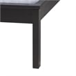 Baxton Studio Cascadia Black Wood Queen Size Wingback Platform Bed