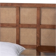Baxton Studio Cascadia Brown Wood King Size Wingback Platform Bed