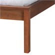 Baxton Studio Cascadia Brown Wood King Size Wingback Platform Bed